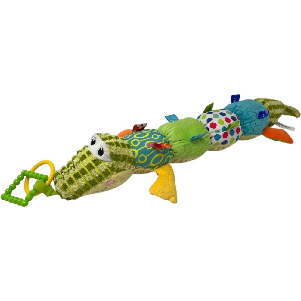 Jollybaby Alligator Sensory Plush Growth Chart Musical Toy Green Multi-Color